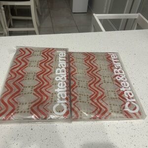 Crate & Barrel by Josi Severson Linen Curtains Set of 2 96"x48"